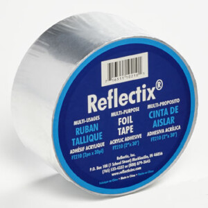 Generic Sliver Aluminum Foil Tape for Duct Work, 2 in x 66 ft (4 mil)  Reflectix Tape Perfect for HVAC, Patching Hot, Cold Air Ducts, Me